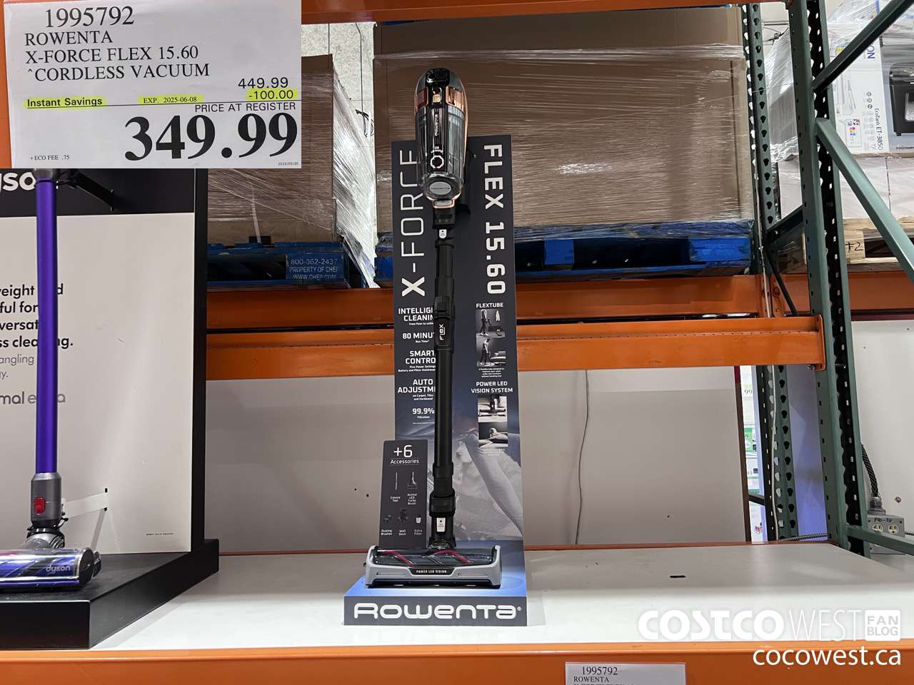 1995792 ROWENTA X-FORCE FLEX 15.60 CORDLESS VACUUM ($100.00 INSTANT SAVINGS EXPIRES ON 2025-06-08) $349.99