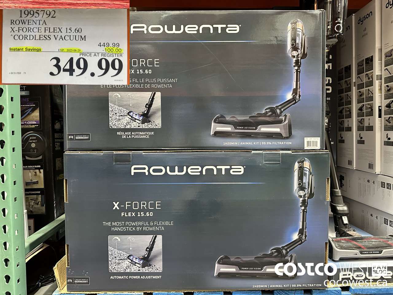 1995792 ROWENTA X-FORCE FLEX 15.60 CORDLESS VACUUM ($100.00 INSTANT SAVINGS EXPIRES ON 2025-06-29) $349.99