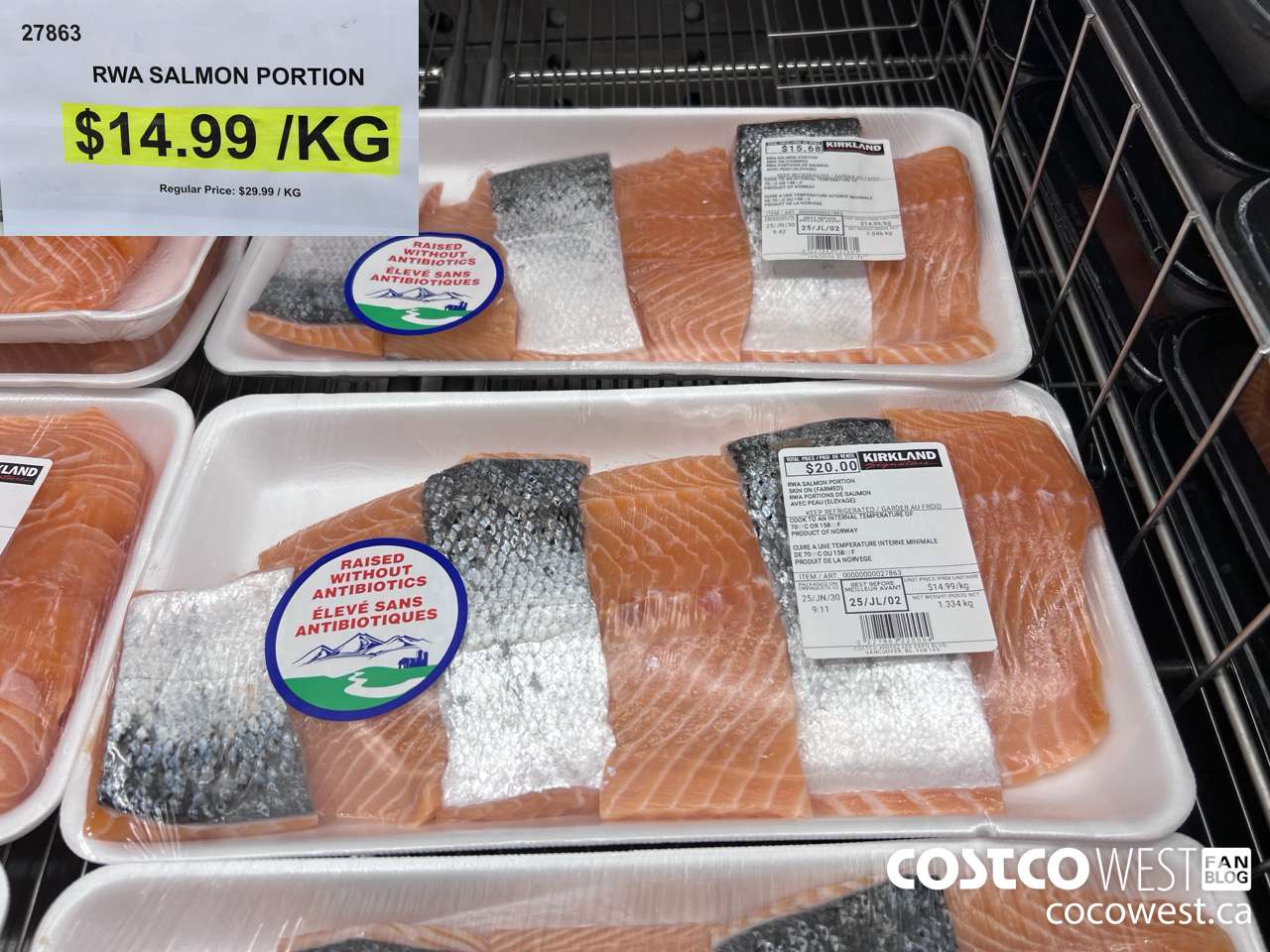 27863 RWA SALMON PORTION SKIN ON (FARMED) $14.99