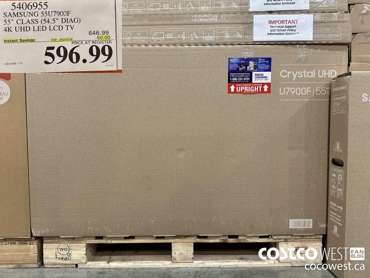 5406955 SAMSUNG 55U7900F 55