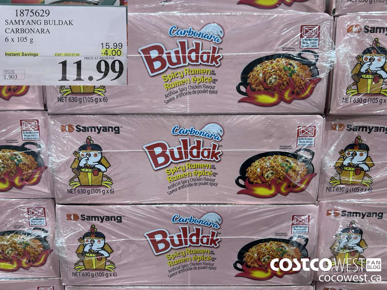 1875629 SAMYANG BULDAK CARBONARA 6 x 105 g ($4.00 INSTANT SAVINGS EXPIRES ON 2025-07-06) $11.99