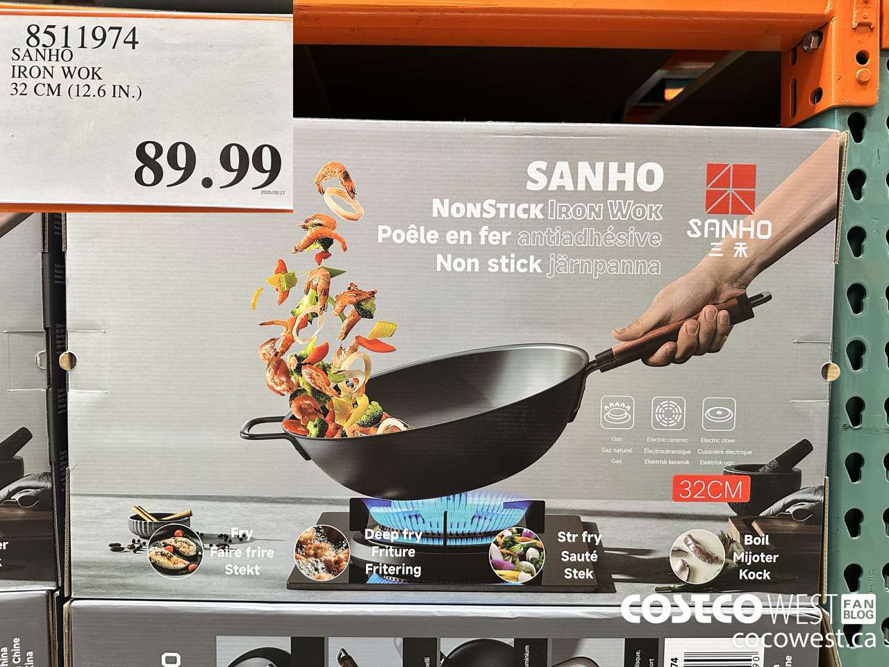 8511974 SANHO IRON WOK 32 CM (12.6 IN.) $89.99