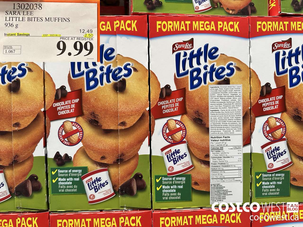 1302038 SARA LEE LITTLE BITES 936 G ($2.50 INSTANT SAVINGS EXPIRES ON 2025-06-15) $9.99
