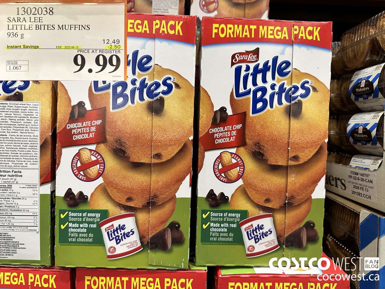 1302038 SARA LEE LITTLE BITES 936 G ($2.50 INSTANT SAVINGS EXPIRES ON 2025-06-15) $9.99