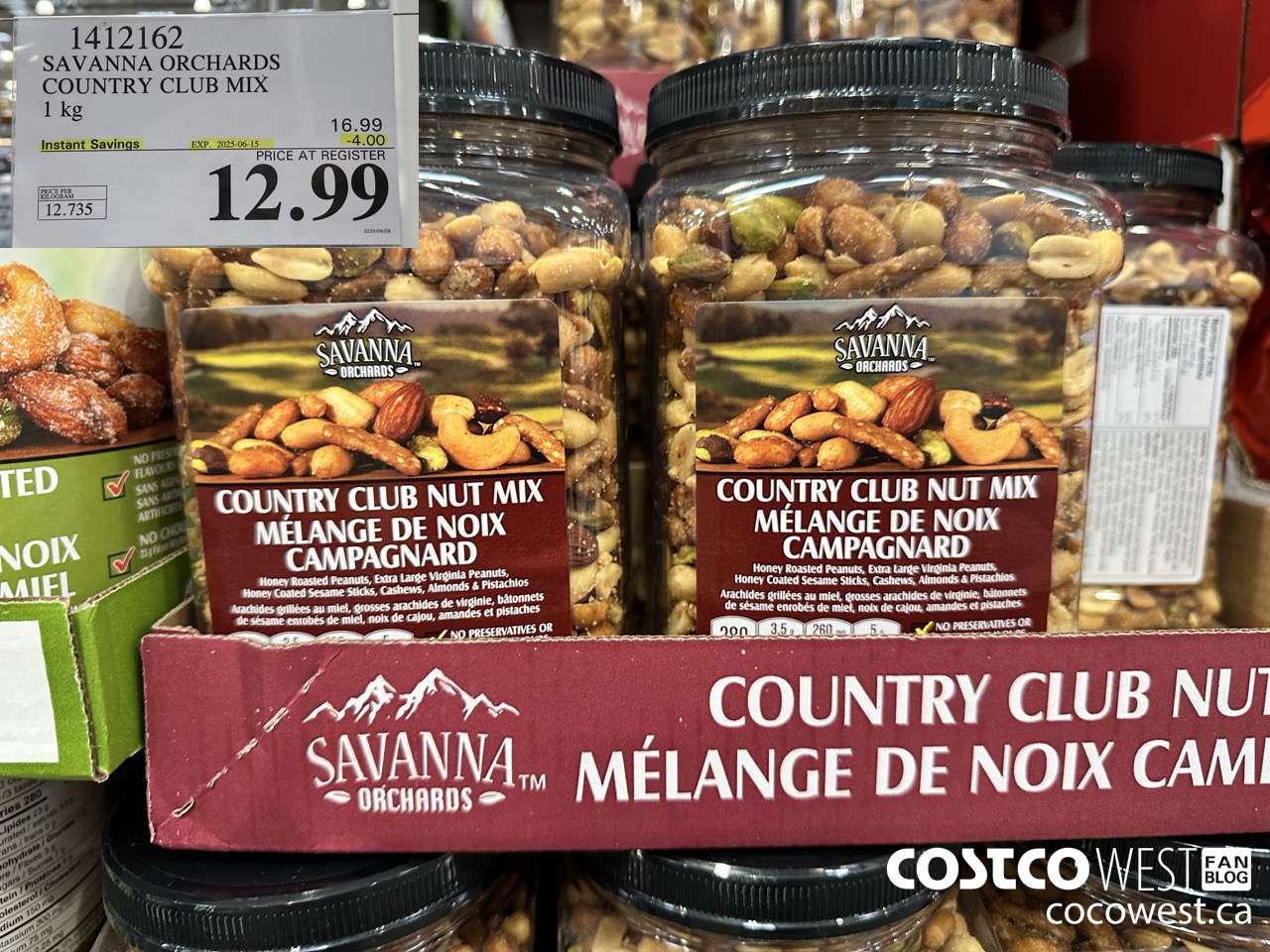 1412162 SAVANNA ORCHARDS COUNTRY CLUB MIX 1.0KG ($4.00 INSTANT SAVINGS EXPIRES ON 2025-06-15) $12.99