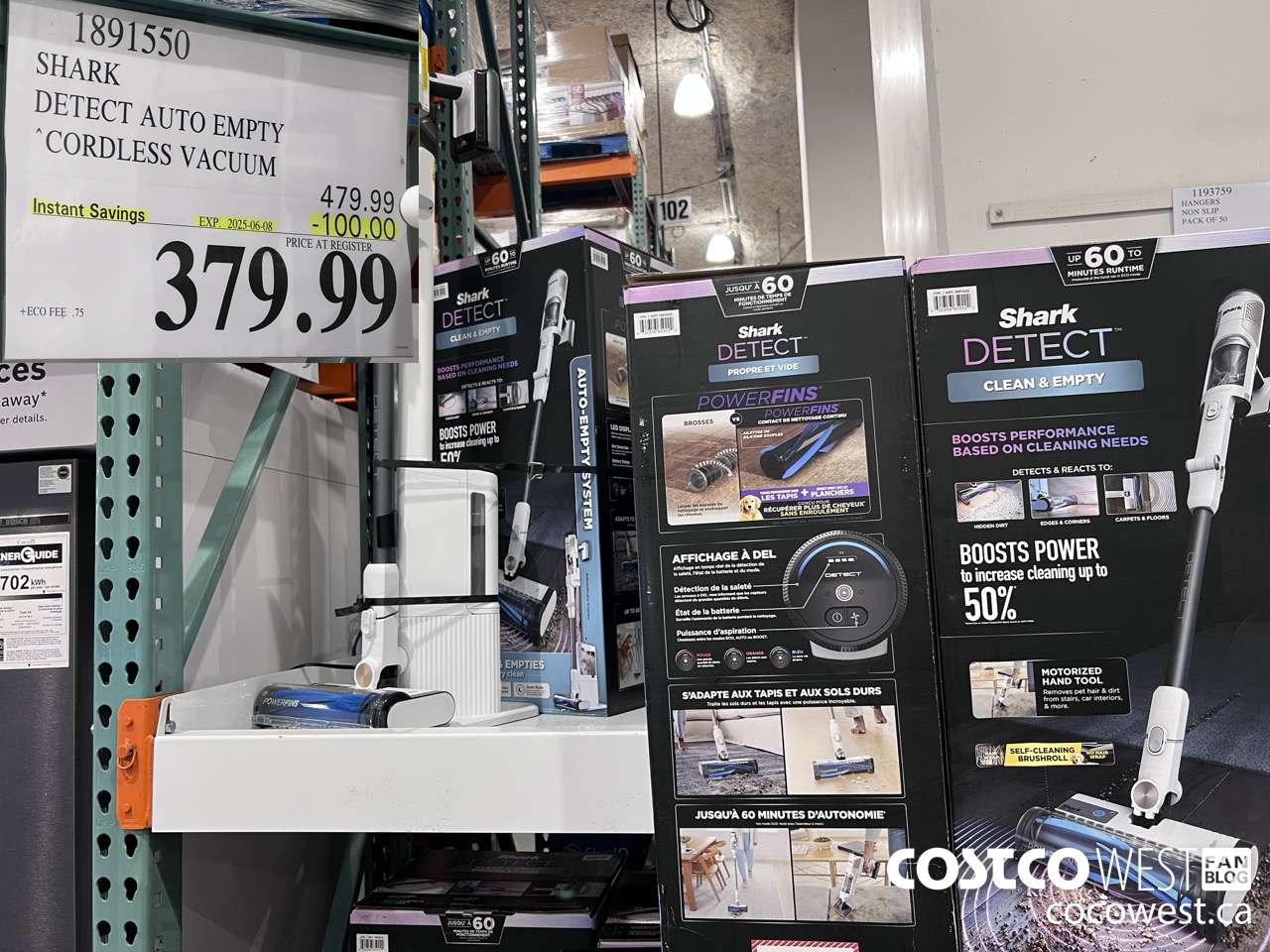 1891550 SHARK DETECT PRO AUTO EMPTY STICK VACUUM ($100.00 INSTANT SAVINGS EXPIRES ON 2025-06-08) $379.99
