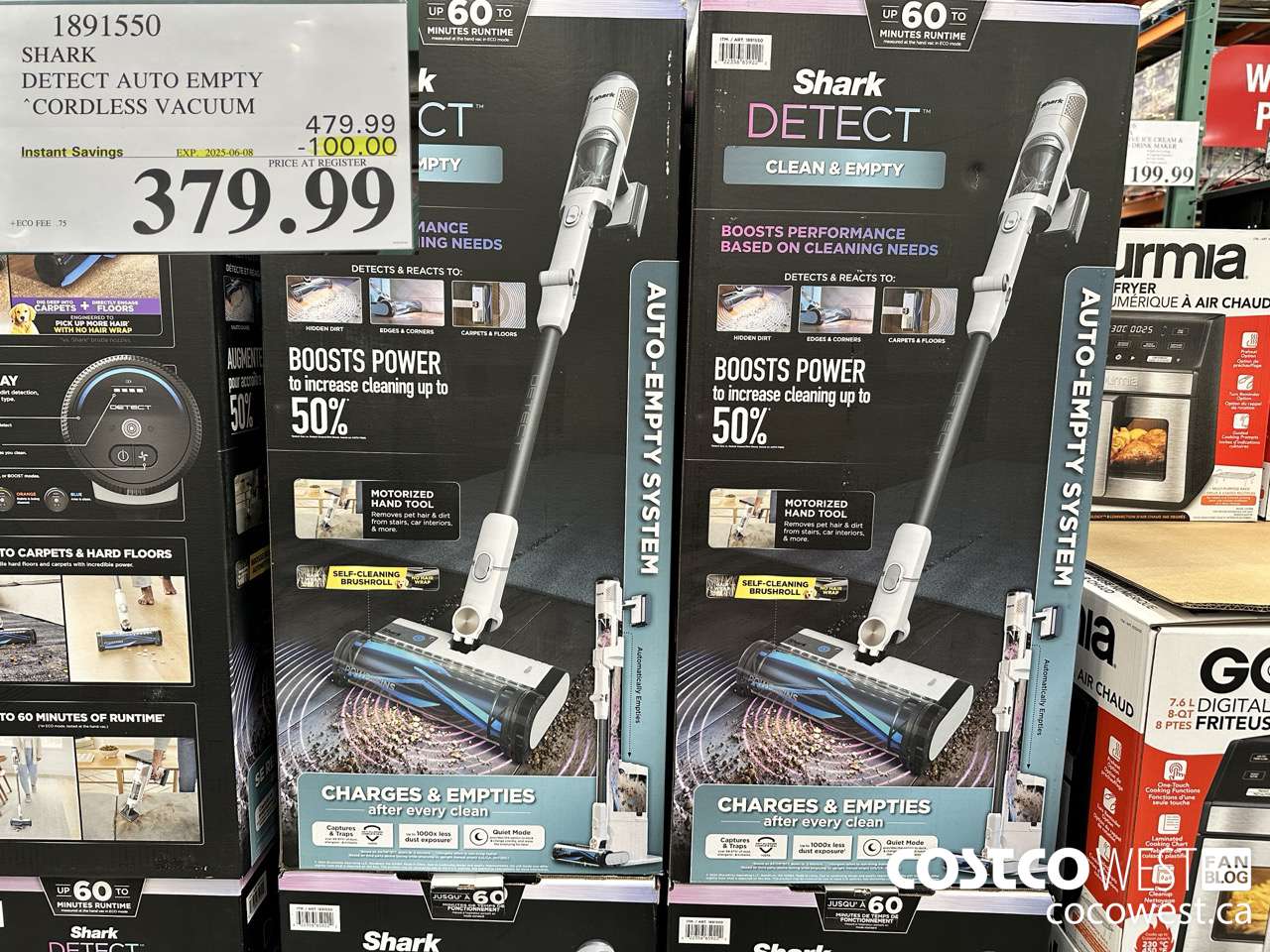 1891550 SHARK DETECT PRO AUTO EMPTY STICK VACUUM ($100.00 INSTANT SAVINGS EXPIRES ON 2025-06-08) $379.99