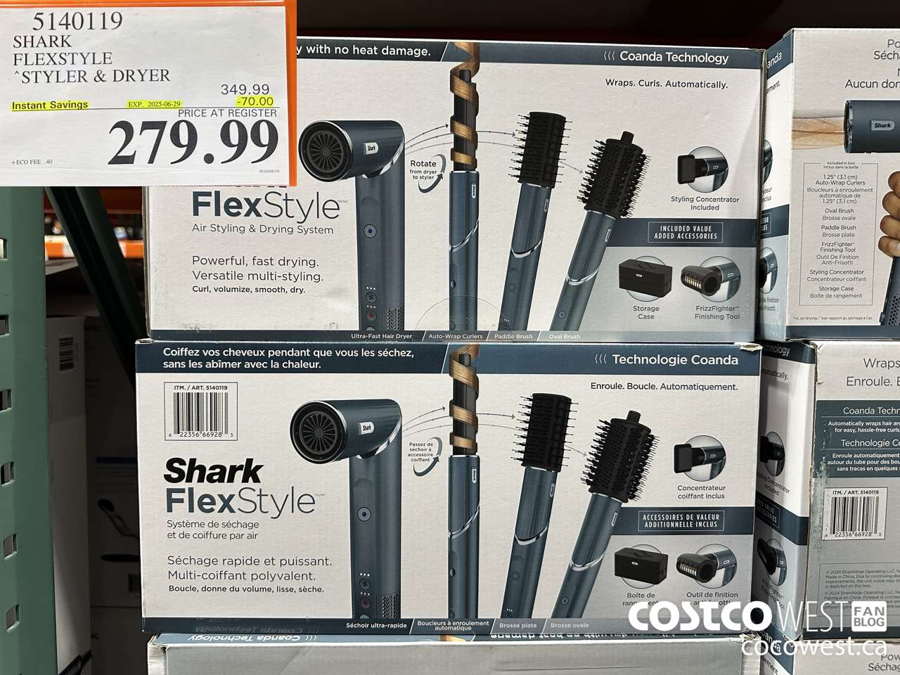 5140119 SHARK FLEXSTYLE STYLER & DRYER ($70.00 INSTANT SAVINGS EXPIRES ON 2025-06-29) $279.99