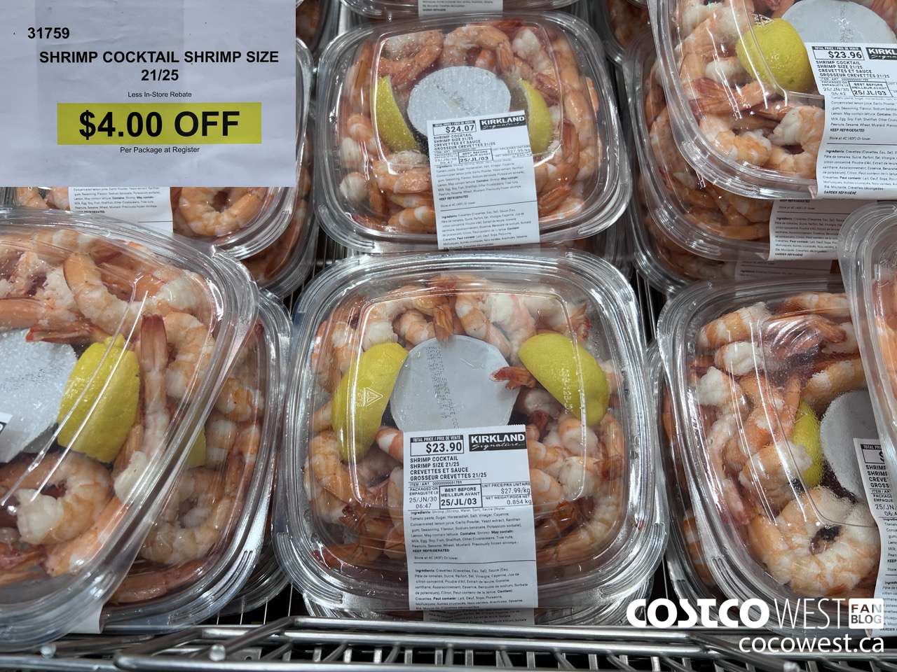 31759 SHRIMP COCKTAIL ($4.00 INSTANT SAVINGS)