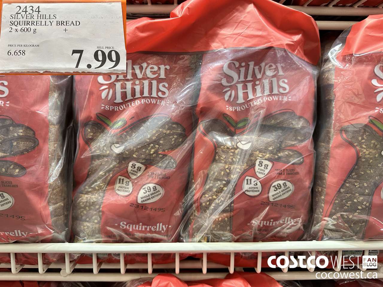 2434 SILVER HILLS SQUIRRELLY BREAD PACK OF 2 X 600 G $7.99