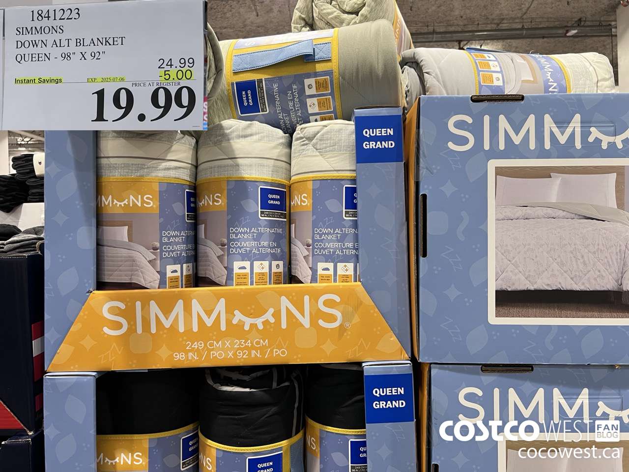 1841223 SIMMONS DOWN ALT BLANKET QUEEN 98