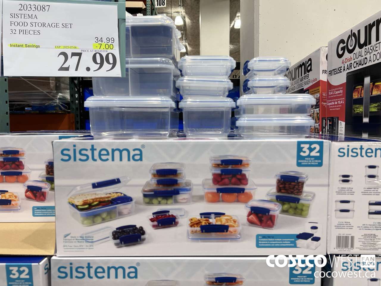 2033087 SISTEMA FOOD STORAGE SET 32 PIECES ($7.00 INSTANT SAVINGS EXPIRES ON 2025-07-06) $27.99
