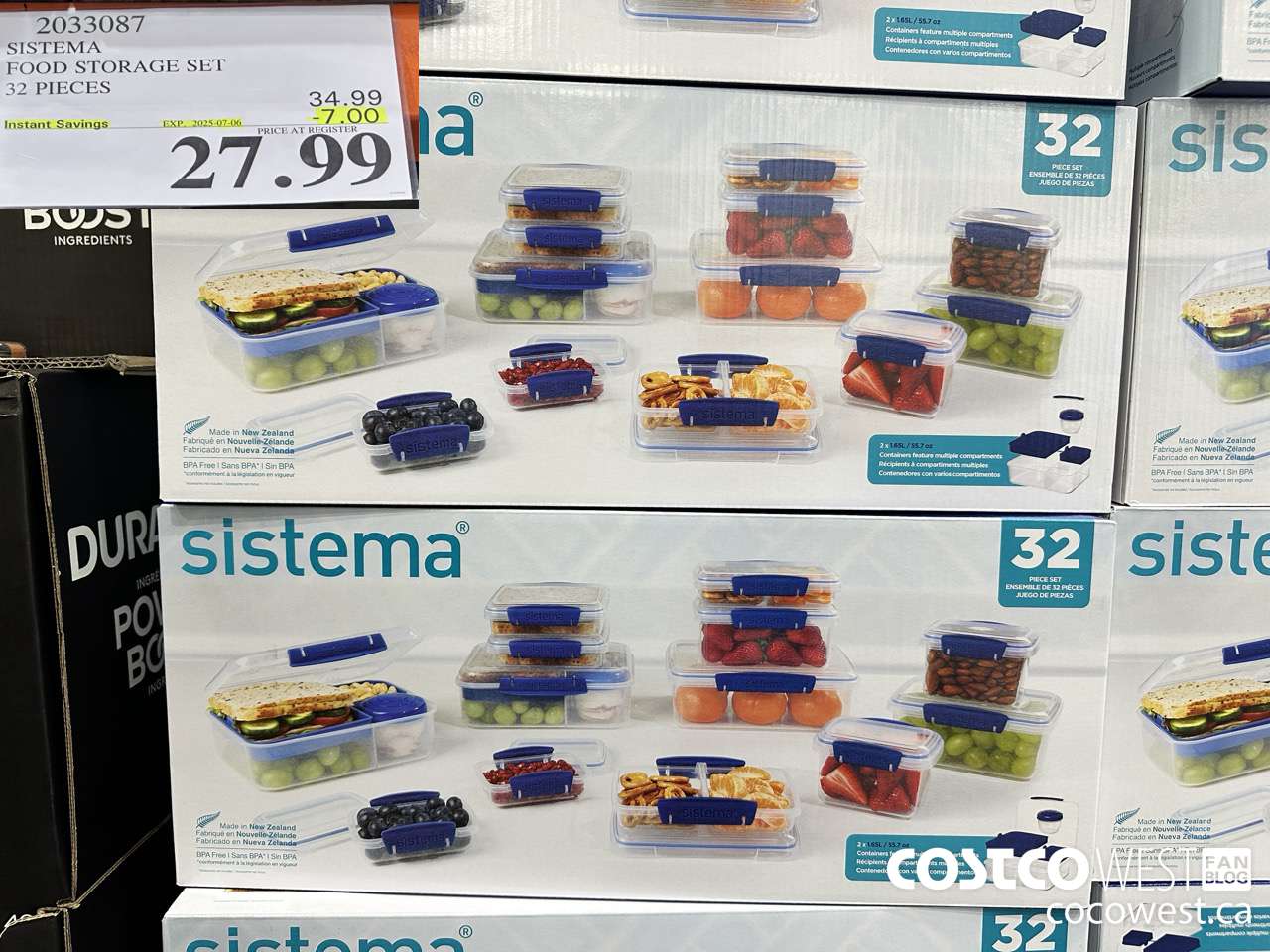2033087 SISTEMA FOOD STORAGE SET 32 PIECES ($7.00 INSTANT SAVINGS EXPIRES ON 2025-07-06) $27.99