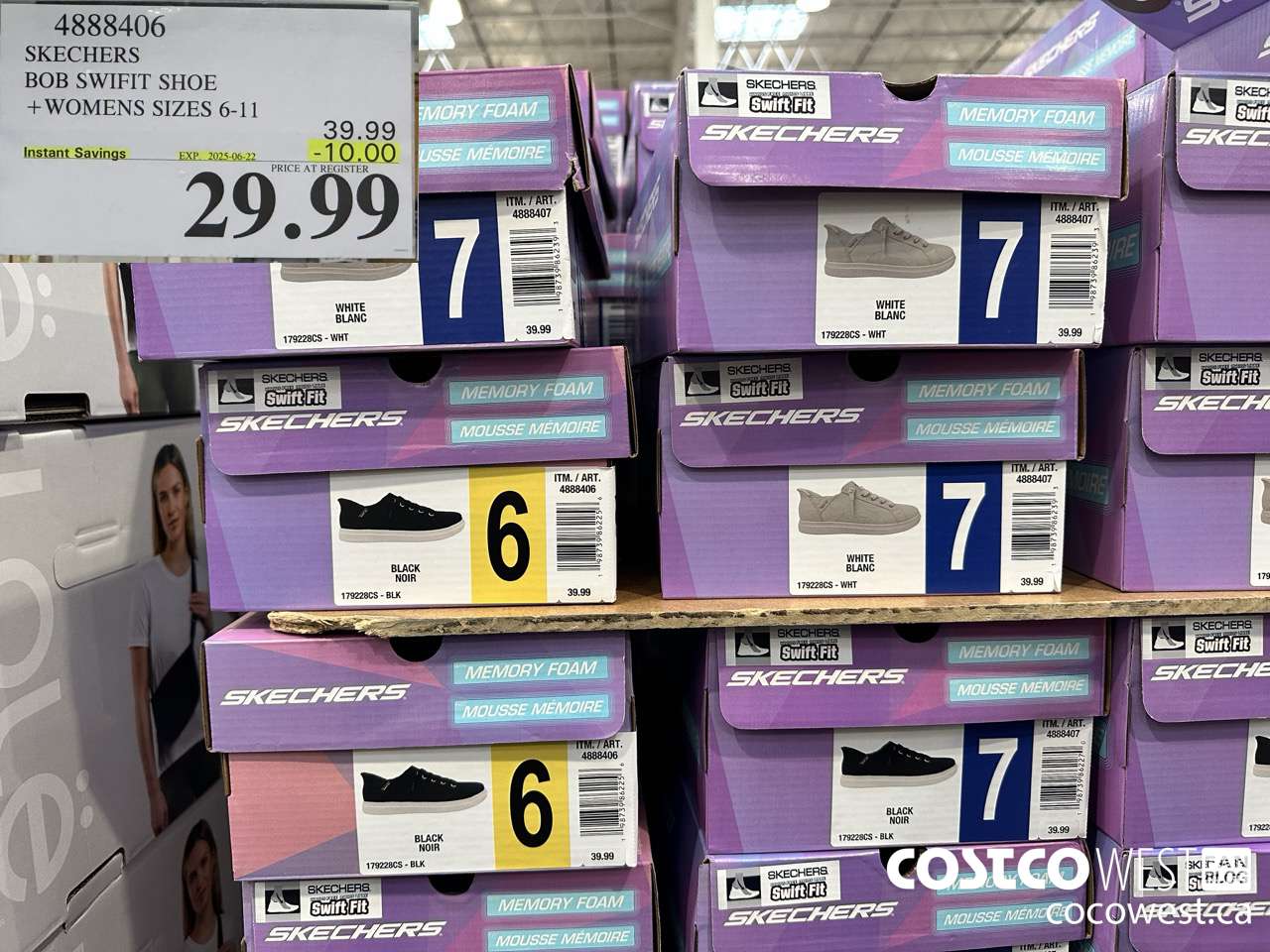 4888406 SKECHERS BOB SWIFT SHOE WOMENS SIZES 6-11 ($10.00 INSTANT SAVINGS EXPIRES ON 2025-06-22) $29.99