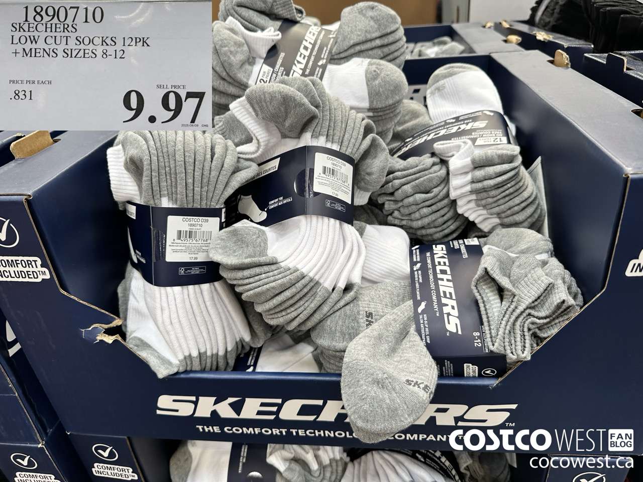 1890710 SKECHERS LOW CUT SOCKS 12PK MENS SIZES 8-12 $9.97