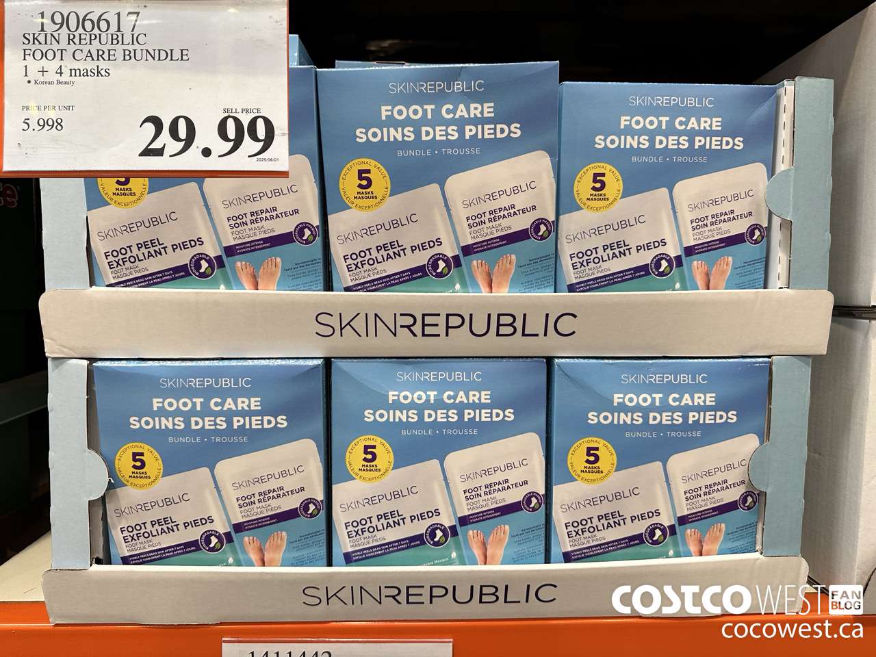 1906617 SKIN REPUBLIC FOOT CARE BUNDLE 1 + 4 MASKS $29.99