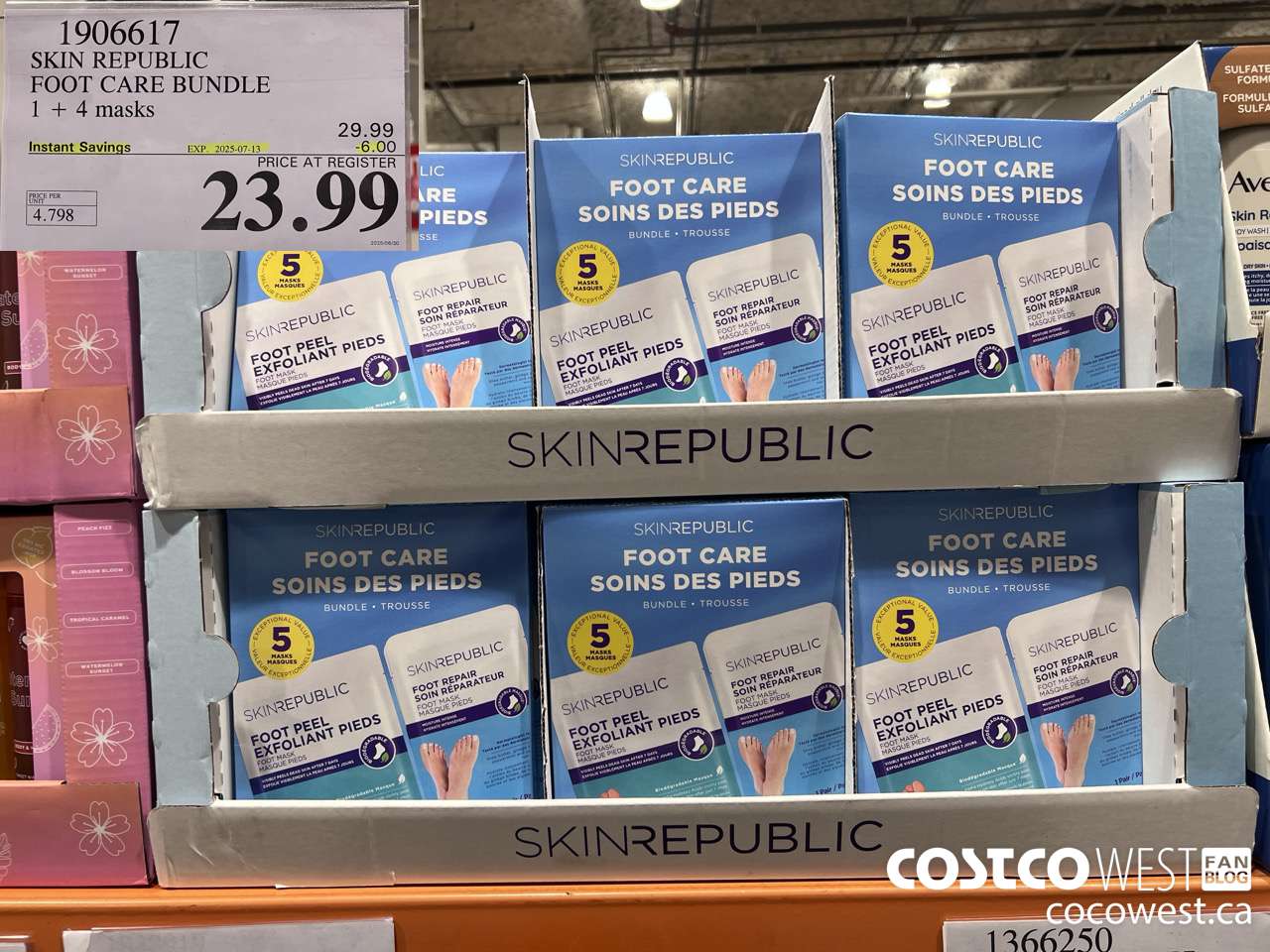 1906617 SKIN REPUBLIC FOOT CARE BUNDLE 1 + 4 MASKS ($6.00 INSTANT SAVINGS EXPIRES ON 2025-07-13) $23.99