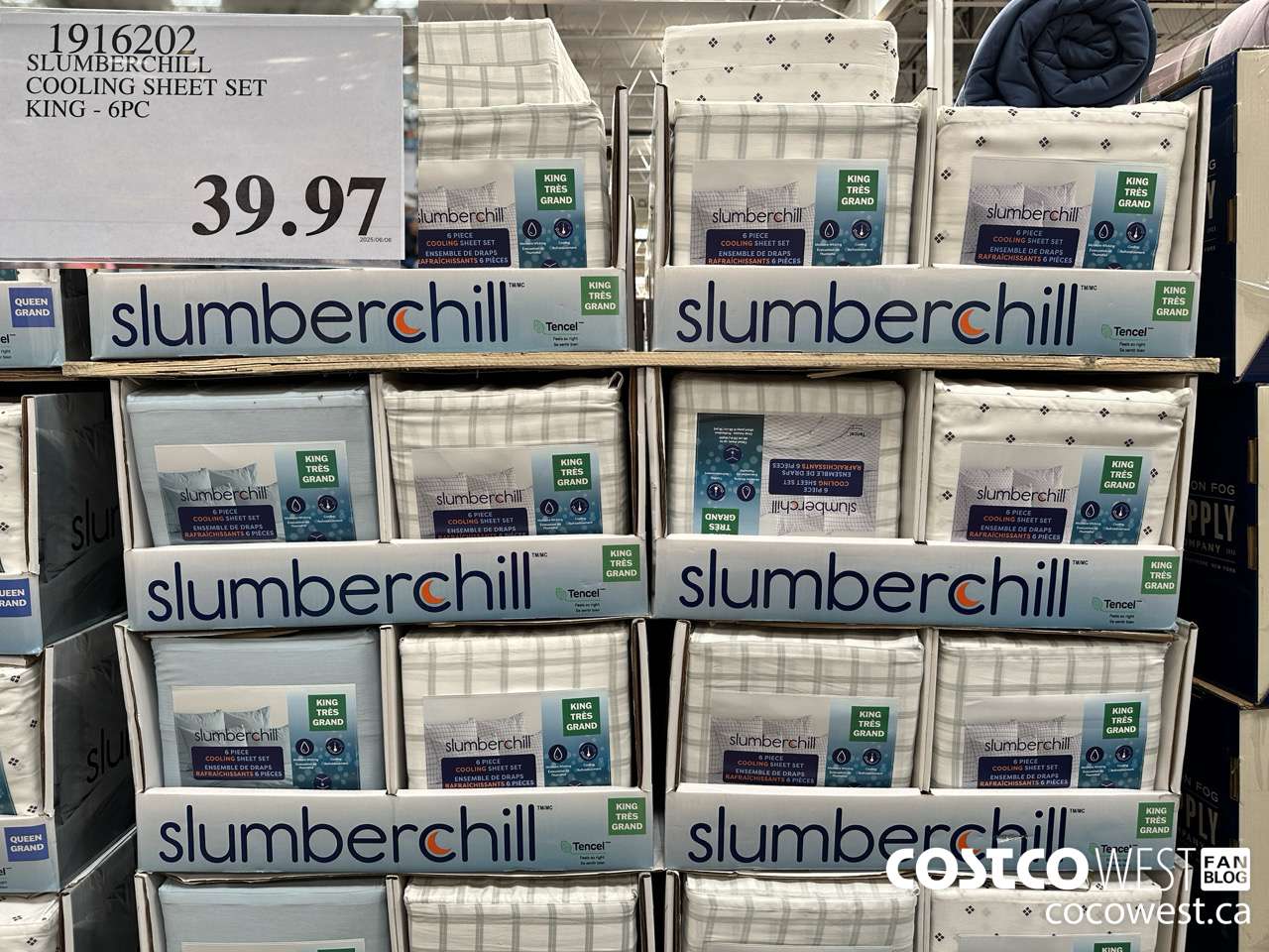 1916202 SLUMBERCHILL COOLING SHEET SET KING 6PC $39.97