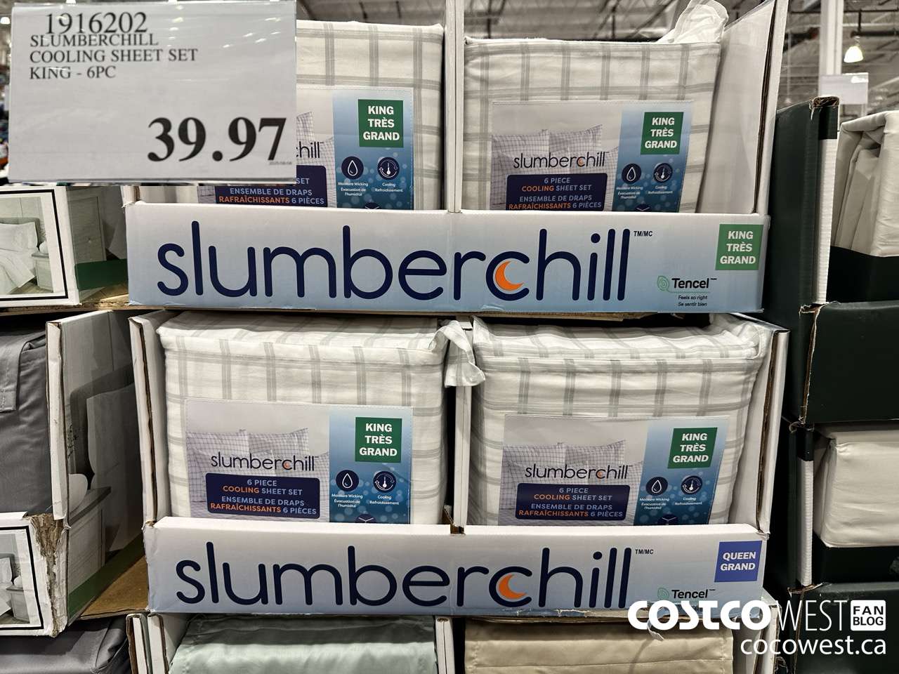1916202 SLUMBERCHILL COOLING SHEET SET KING 6PC $39.97