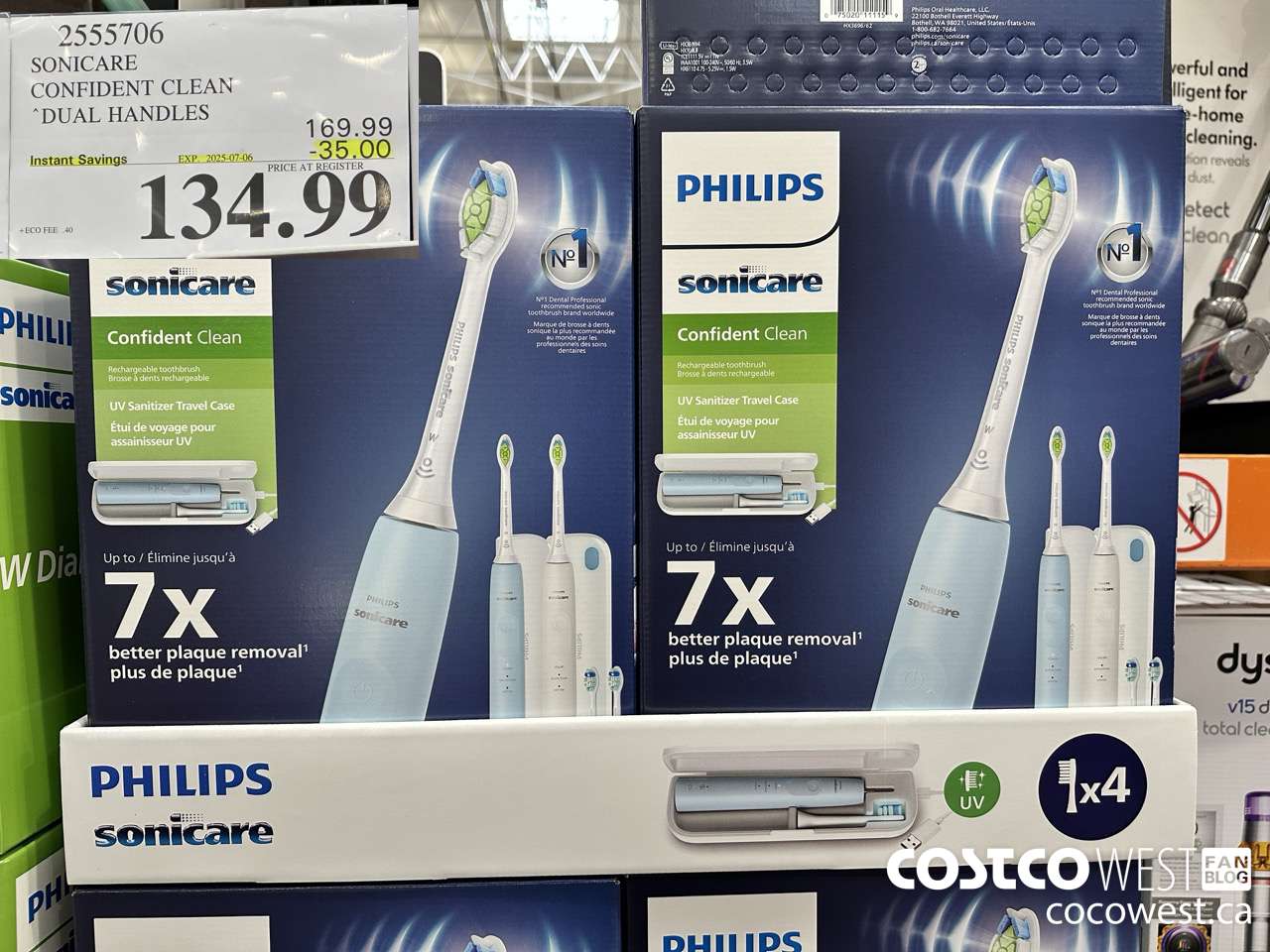 2555706 SONICARE CONFIDENT CLEAN DUAL HANDLES ($35.00 INSTANT SAVINGS EXPIRES ON 2025-07-06) $134.99