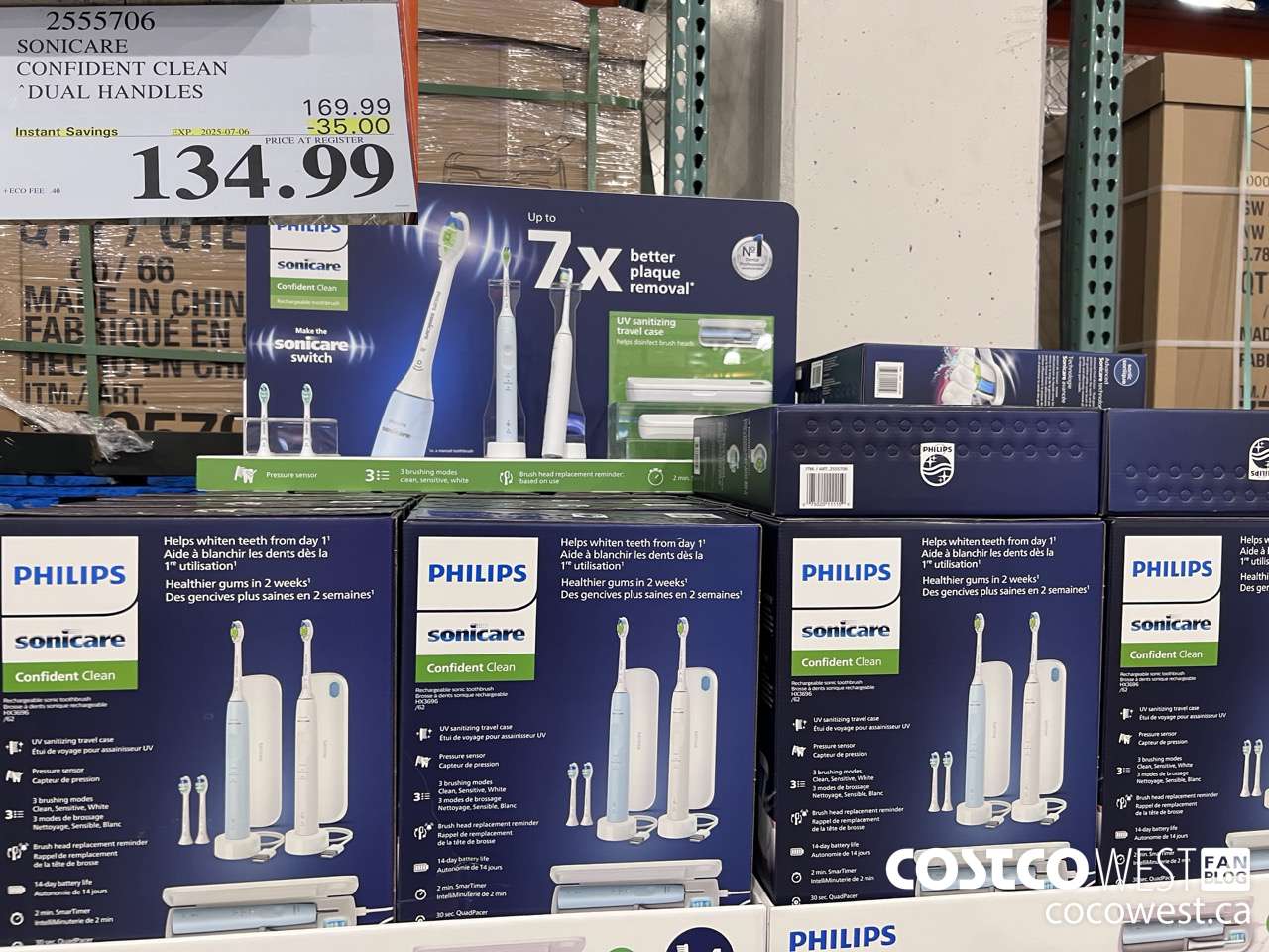 2555706 SONICARE CONFIDENT CLEAN DUAL HANDLES ($35.00 INSTANT SAVINGS EXPIRES ON 2025-07-06) $134.99