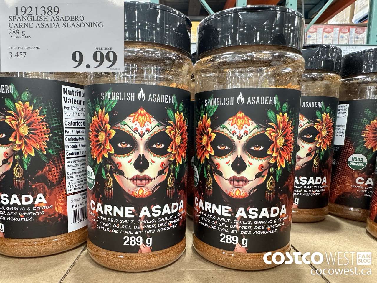 1921389 SPANGLISH ASADERO CARNE ASADA SEASONING 289G $9.99