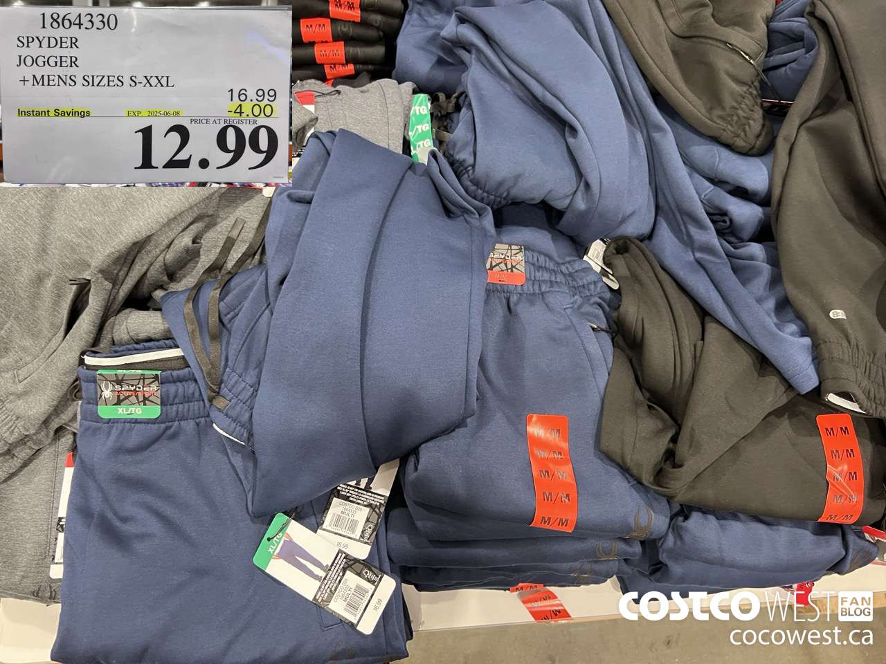 1864330 SPYDER JOGGER MENS SIZES S-XXL ($4.00 INSTANT SAVINGS EXPIRES ON 2025-06-08) $12.99