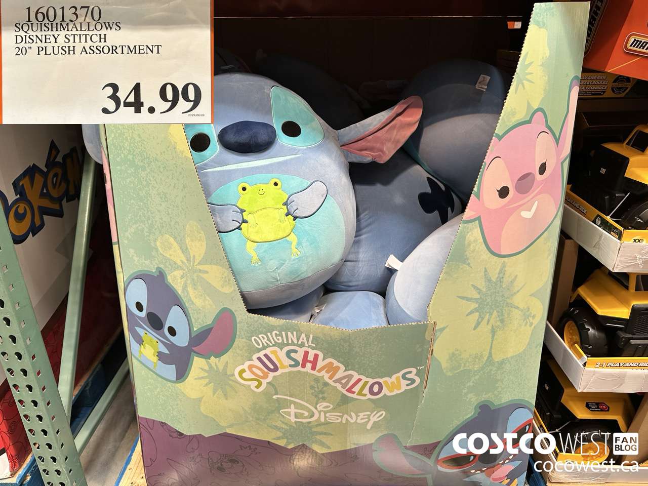 1601370 SQUISHMALLOWS DISNEY STITCH 20inch PLUSH  $34.99