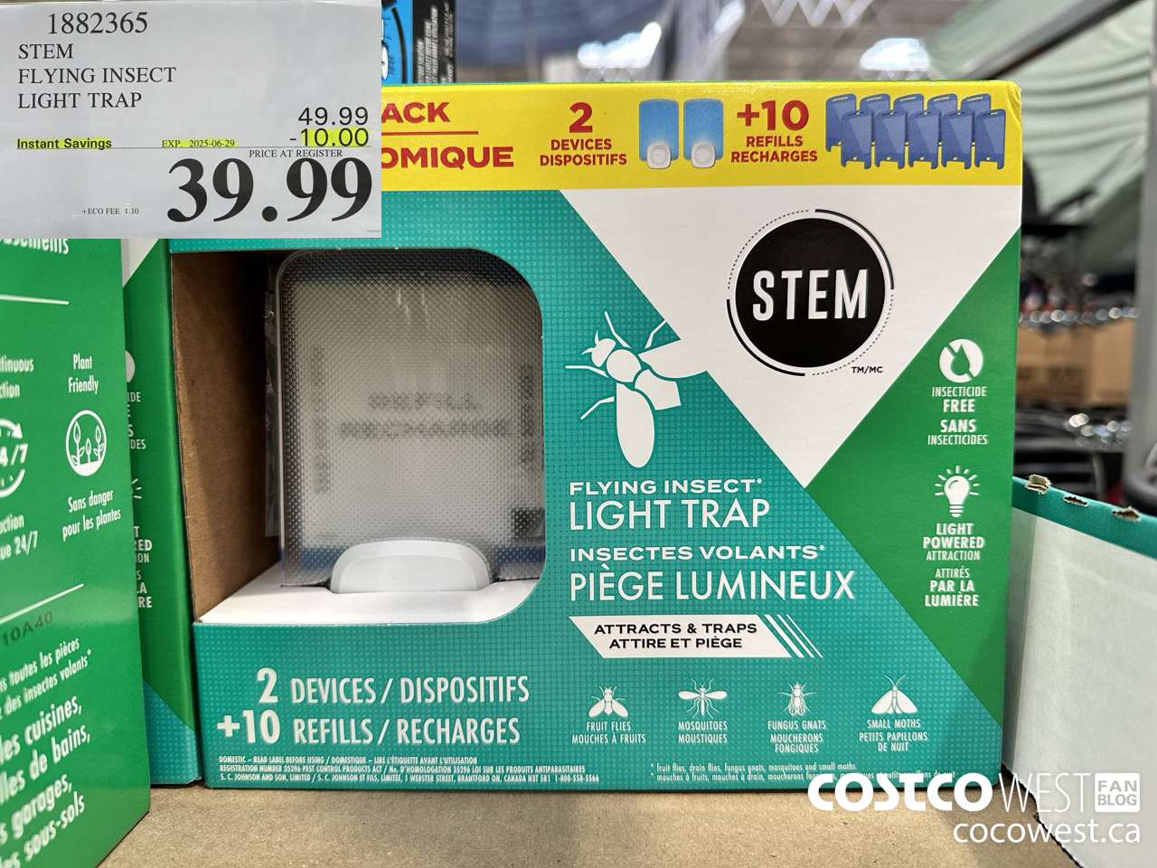 1882365 STEM FLYING INSECT LIGHT TRAP ($10.00 INSTANT SAVINGS EXPIRES ON 2025-06-29) $39.99
