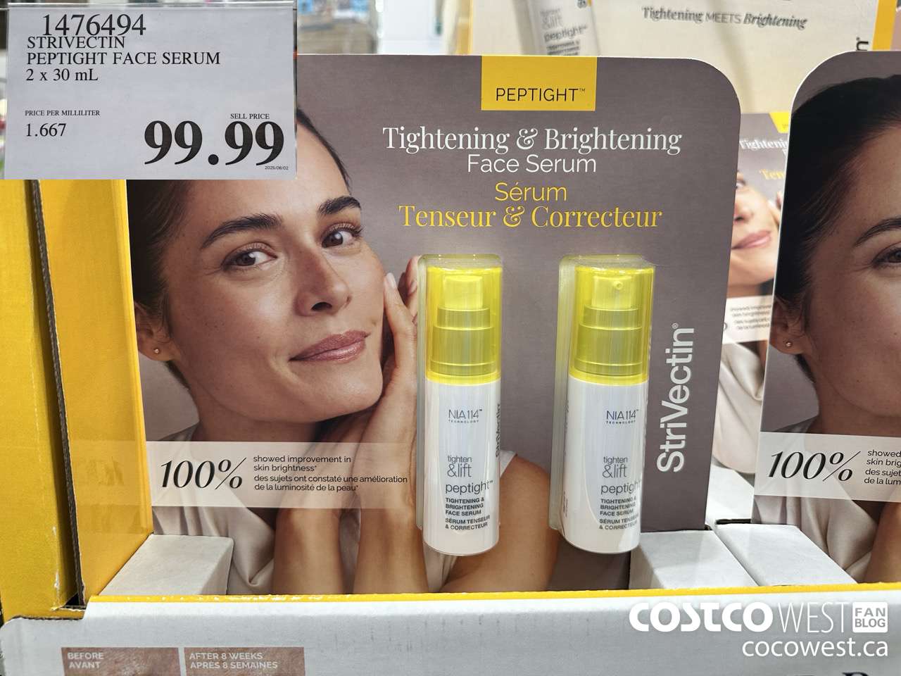 1476494 STRIVECTIN PEPTIGHT FACE SERUM 2 x 30 mL $99.99