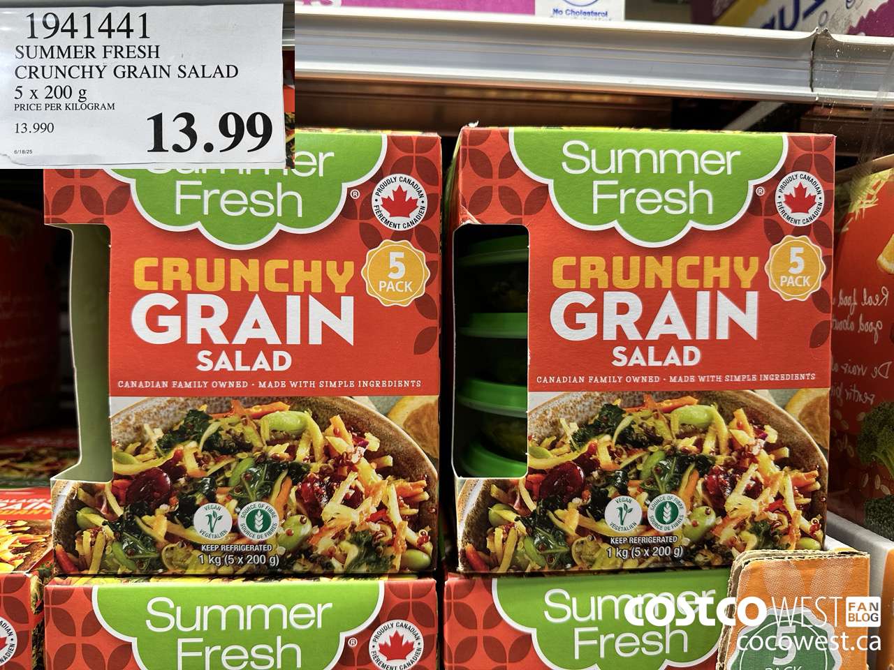 1941441 SUMMER FRESH CRUNCHY GRAIN SALAD 5 X 200G $13.99