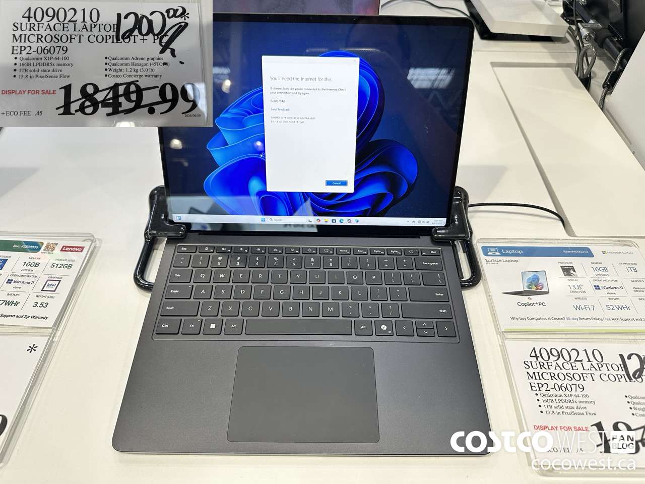 4090210 SURFACE LAPTOP MICROSOFT COPILOT + PC EP2-06079 $1200.00