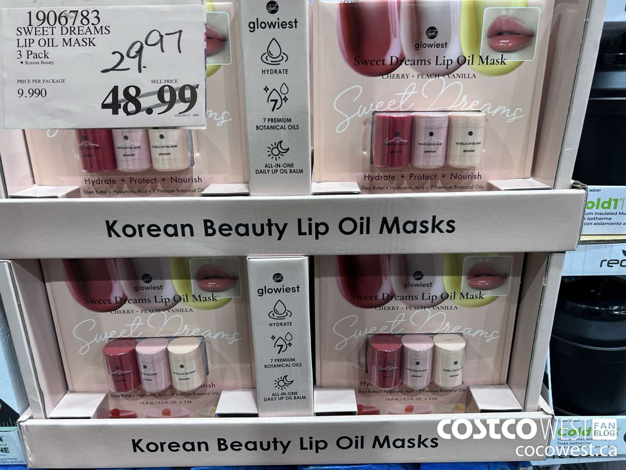 1906783 SWEET DREAMS LIP OIL MASK 3 Pack  $29.97