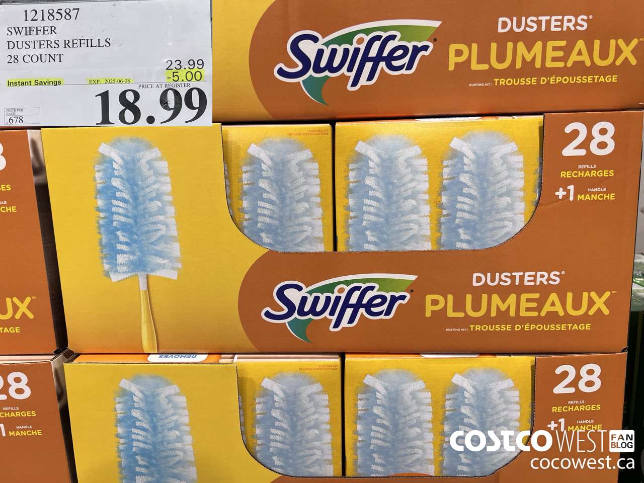 1218587 SWIFFER DUSTERS REFILLS 28 COUNT ($5.00 INSTANT SAVINGS EXPIRES ON 2025-06-08) $18.99