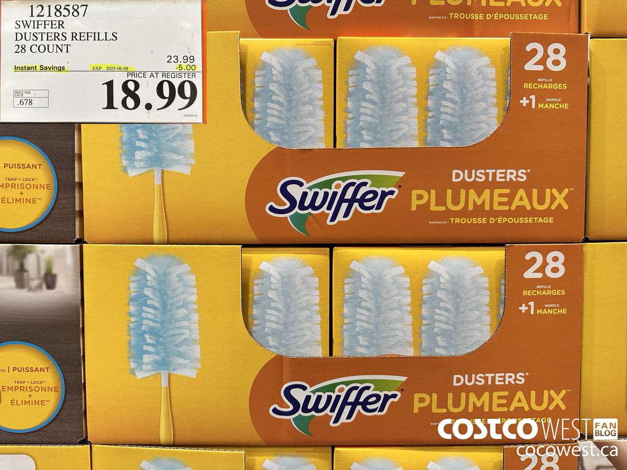 1218587 SWIFFER DUSTERS REFILLS 28 COUNT ($5.00 INSTANT SAVINGS EXPIRES ON 2025-06-08) $18.99