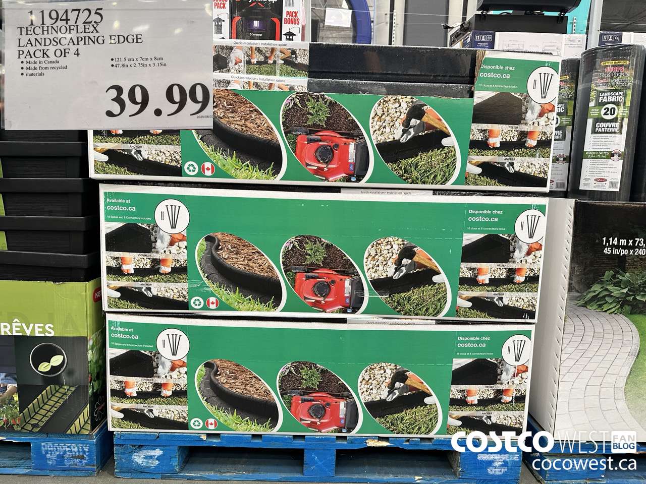 4194725 TECHNOFLEX LANDSCAPING EDGE PACK OF 4 $39.99