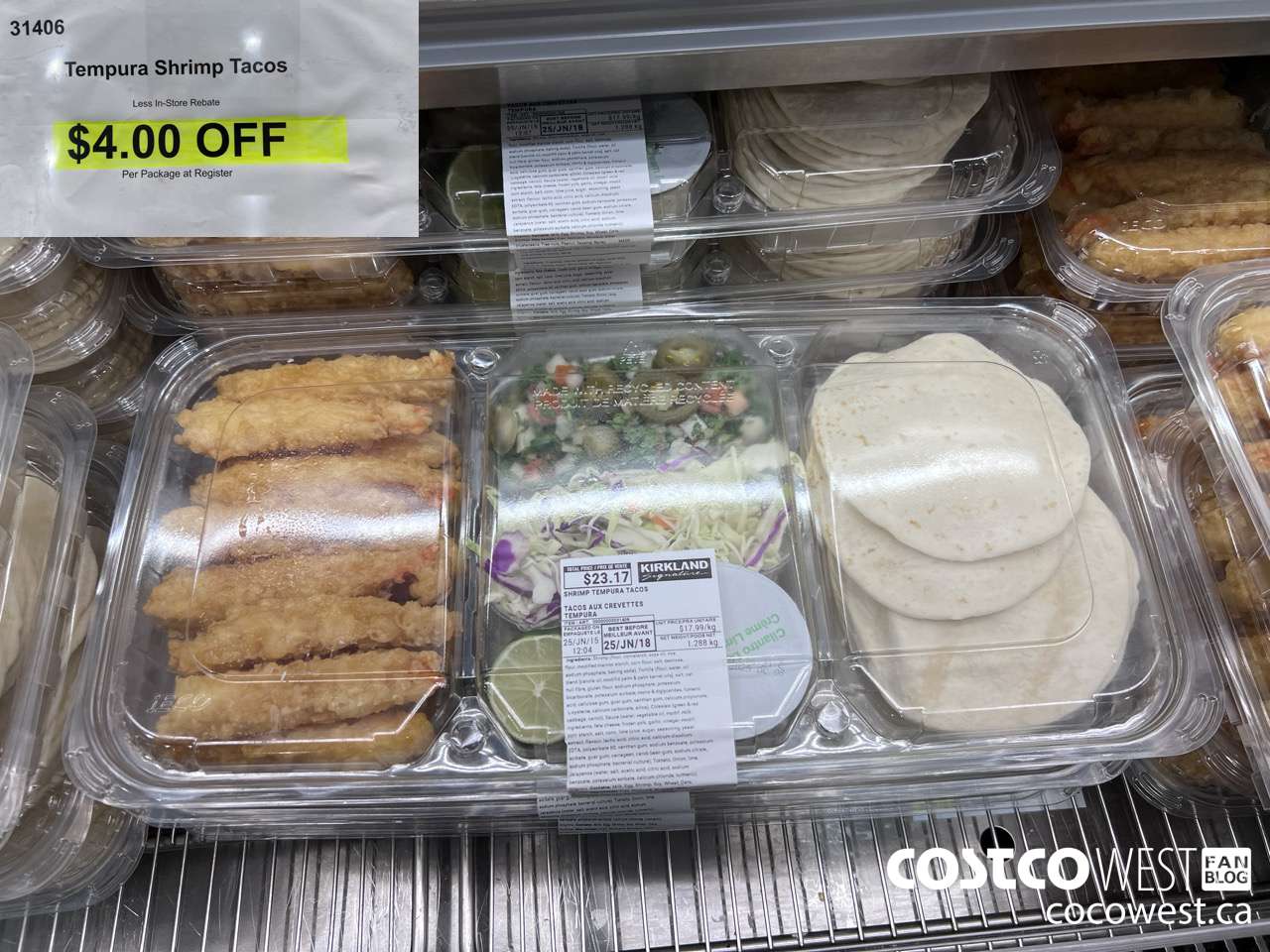 31406 TEMPURA SHRIMP TACOS ($4.00 INSTANT SAVINGS)