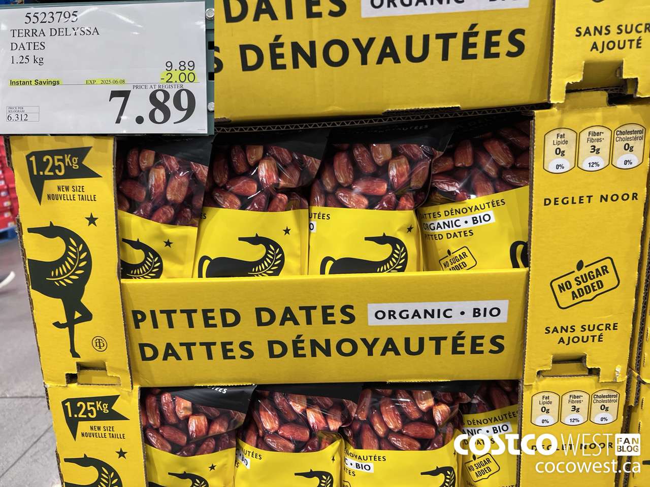 5523795 TERRA TELYSSA ORGANIC DATES 1.25KG ($2.00 INSTANT SAVINGS EXPIRES ON 2025-06-08) $7.89