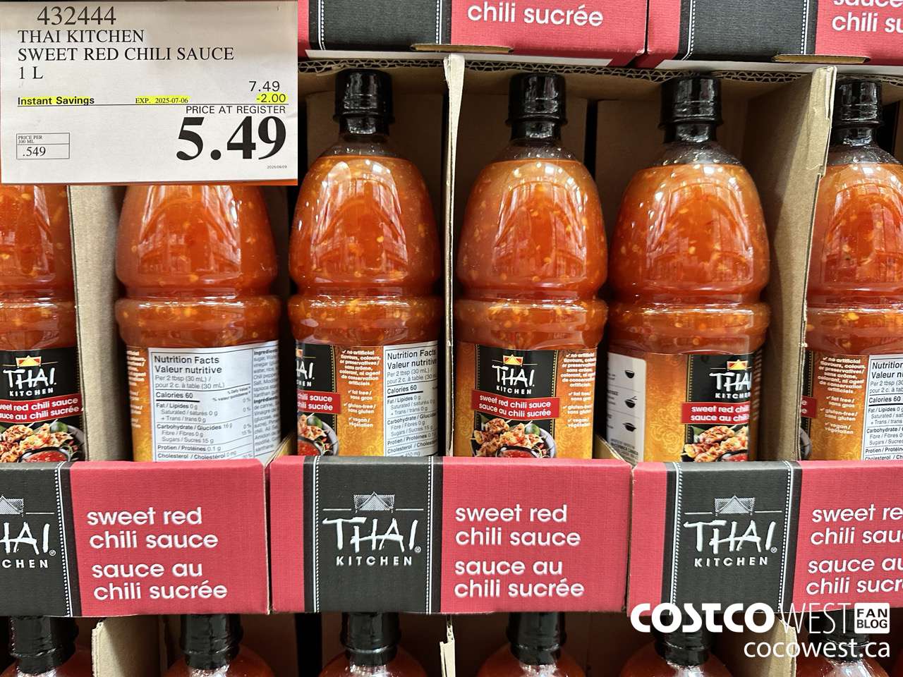 432444 THAI KITCHEN SWEET RED CHILI SAUCE 1L ($2.00 INSTANT SAVINGS EXPIRES ON 2025-07-06) $5.49