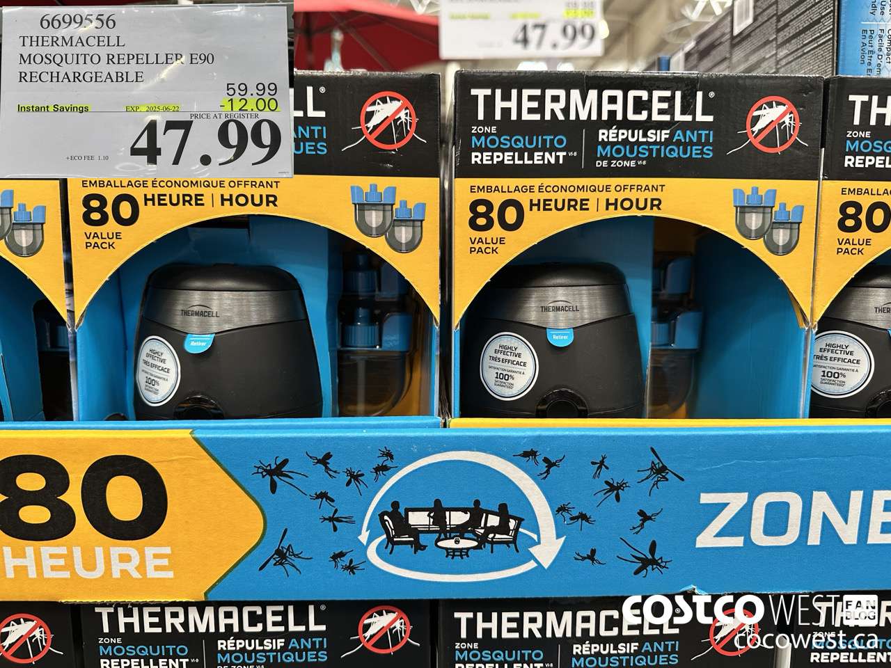 6699556 THERMACELL MOSQUITO REPELLER E90 RECHARGEABLE ($12.00 INSTANT SAVINGS EXPIRES ON 2025-06-22) $47.99