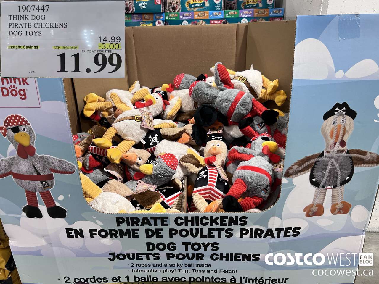 1907447 THINK DOG PIRATE CHICKENS DOG TOYS ($3.00 INSTANT SAVINGS EXPIRES ON 2025-06-08) $11.99