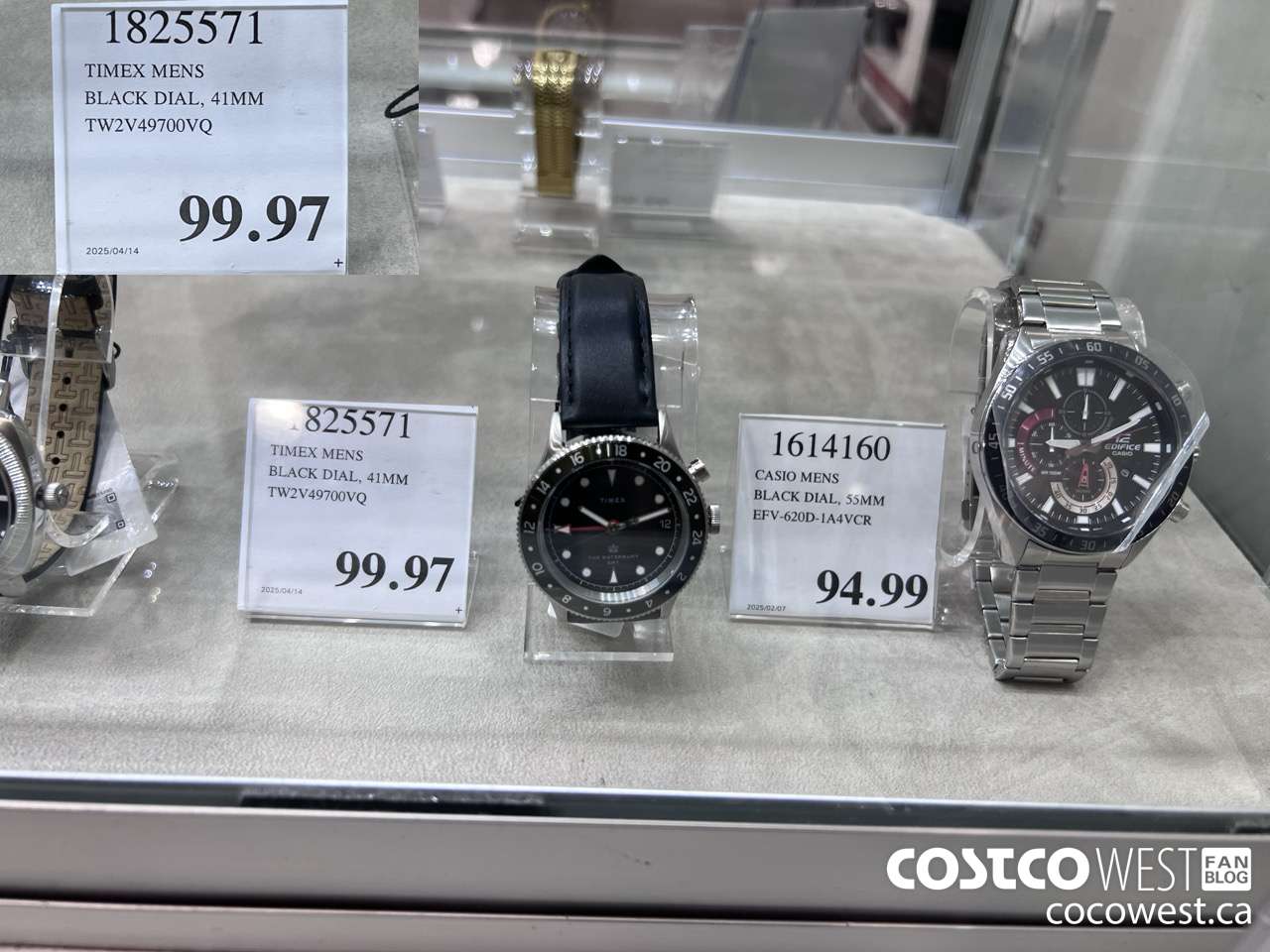 1825571 TIMEX MENS BLACK DIAL 41MM TW2V49700VQ $99.97