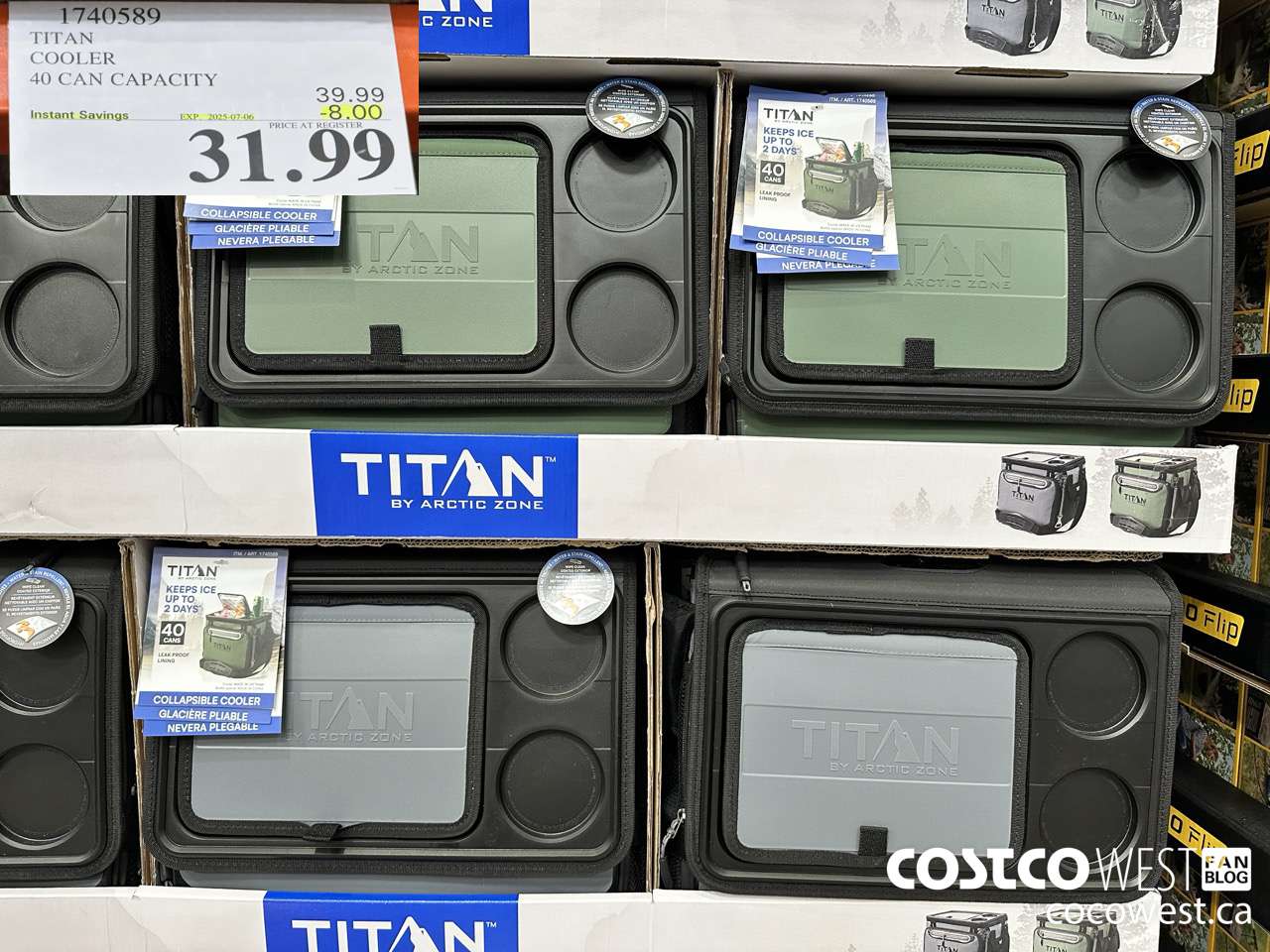1740589 TITAN COOLER 40 CAN CAPACITY ($8.00 INSTANT SAVINGS EXPIRES ON 2025-07-06) $31.99