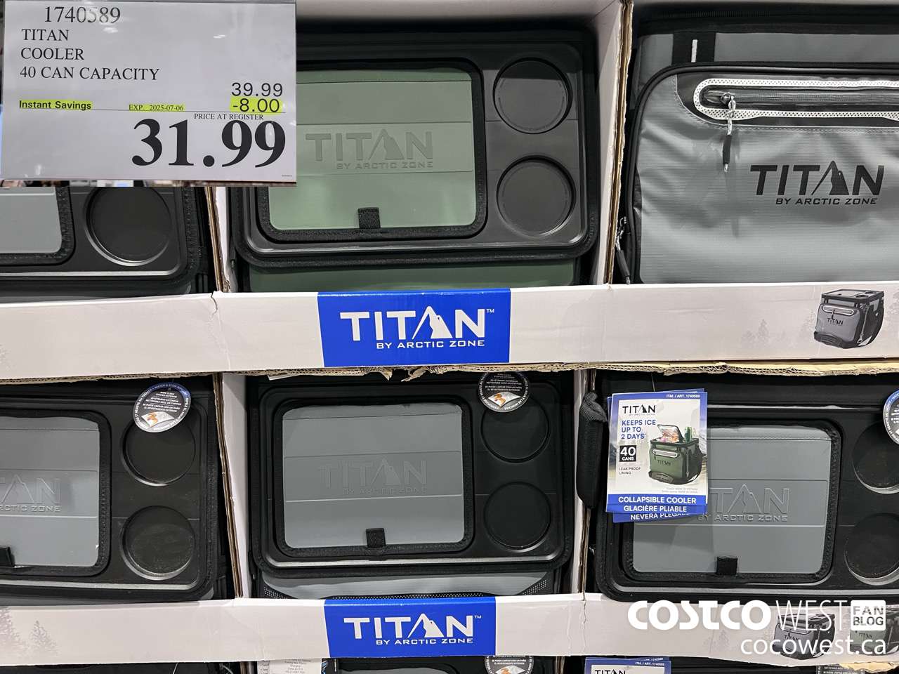 1740589 TITAN COOLER 40 CAN CAPACITY ($8.00 INSTANT SAVINGS EXPIRES ON 2025-07-06) $31.99