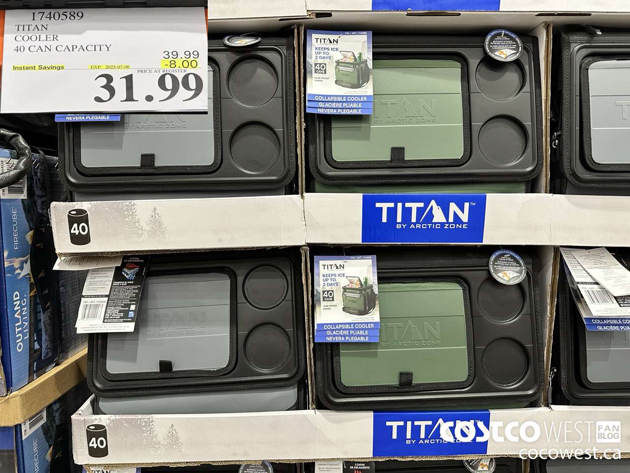 1740589 TITAN COOLER 40 CAN CAPACITY ($8.00 INSTANT SAVINGS EXPIRES ON 2025-07-06) $31.99