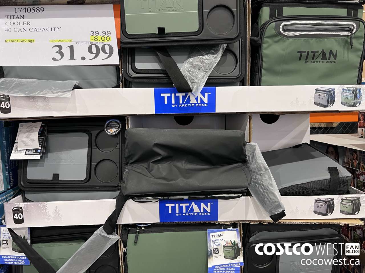 1740589 TITAN COOLER 40 CAN CAPACITY ($8.00 INSTANT SAVINGS EXPIRES ON 2025-07-06) $31.99