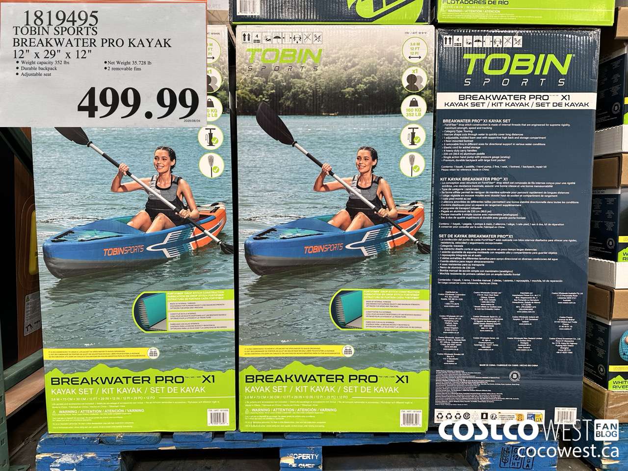 1819495 TOBIN SPORTS BREAKWATER PRO KAYAK 12