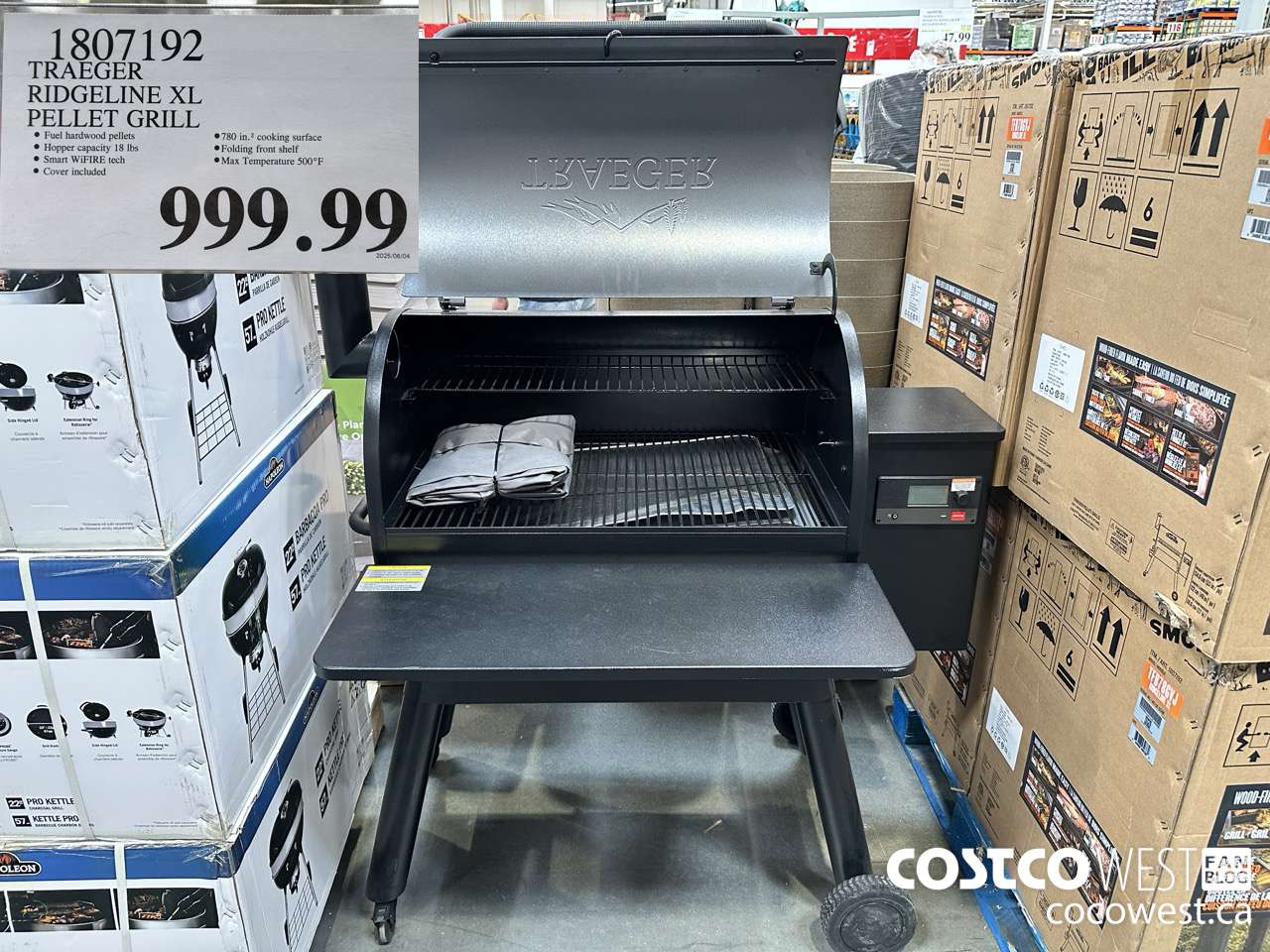 1807192 TRAEGER RIDGELINE XL PELLET GRILL $999.99