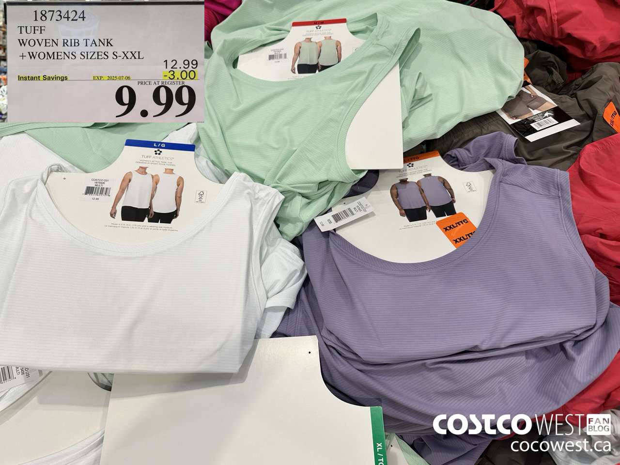 1873424 TUFF WOVEN RIB TANK WOMENS SIZES S-XXL ($3.00 INSTANT SAVINGS EXPIRES ON 2025-07-06) $9.99