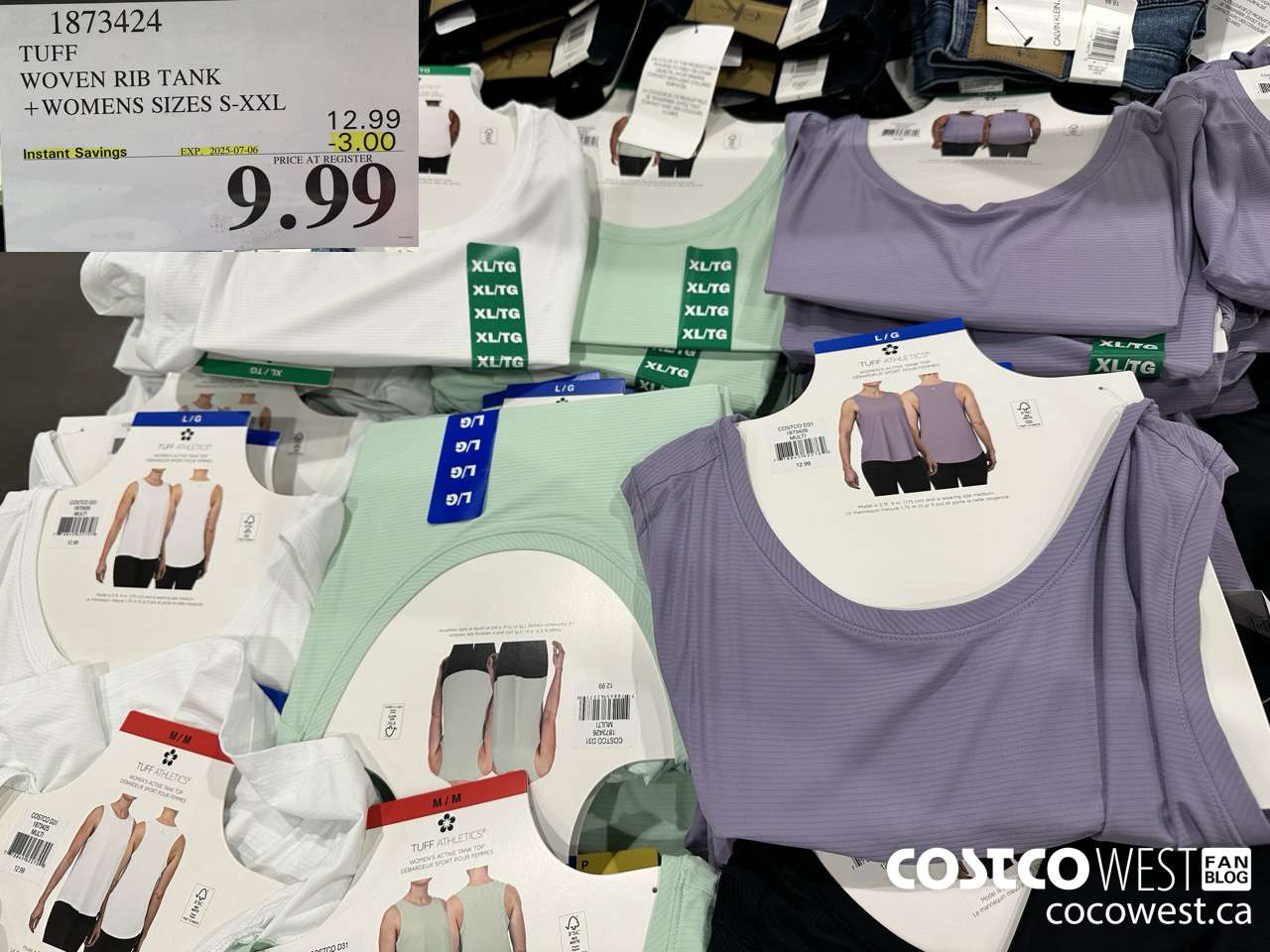 1873424 TUFF WOVEN RIB TANK WOMENS SIZES S-XXL ($3.00 INSTANT SAVINGS EXPIRES ON 2025-07-06) $9.99